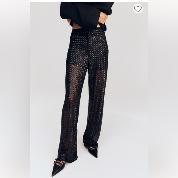 H&M Pants & Jumpsuits Nwt Hm Lined Party Sequin Pants Poshmark
